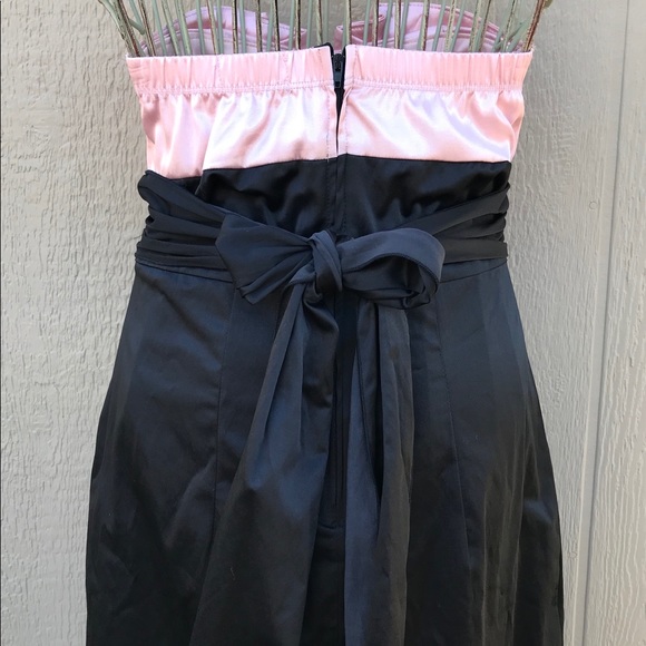 [Trixxi] Strapless Black & Pink Dress Juniors 5 - Picture 5 of 8